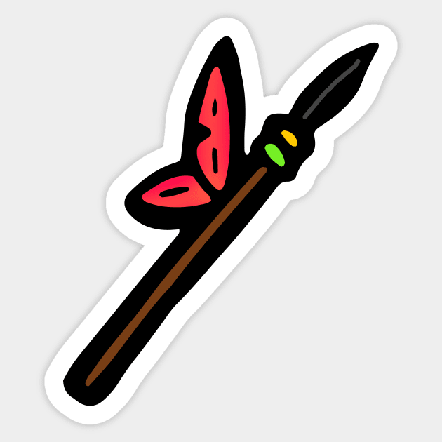 Spear Doodle Art Sticker by VANDERVISUALS